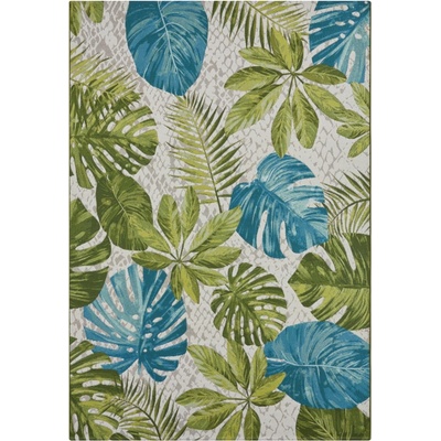 Hanse Home Flair 105617 Tropical Leaves Turqoise