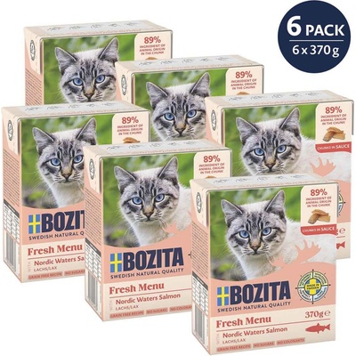 Bozita Cat kousky v omáčce s lososem 6 x 370 g