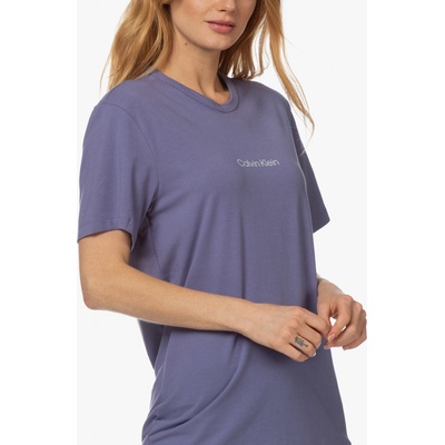 Calvin Klein tričko s logom fialové