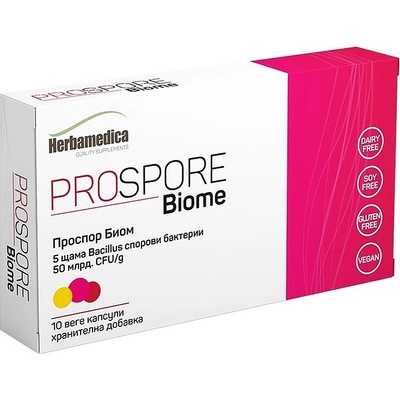 Herbamedica ProSpore Biome, 10 веге капсули, Herbamedica