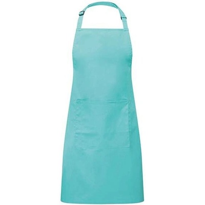Premier Workwear Pracovní zástěra za krk s kapsou PR154 Duck Egg Blue Pantone 7466 72x86cm