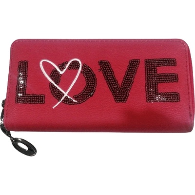 Дамски портфейл метален цип love 7319