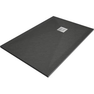 Mexen Stone+ правоъгълно композитно корито за душ 110 x 70 см, антрацит - 44717011 (44717011)