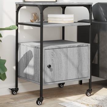 Image 1 of vidaXL Стойка принтер 3 нива сива сонома 50x40x76 см инженерно дърво (842294)