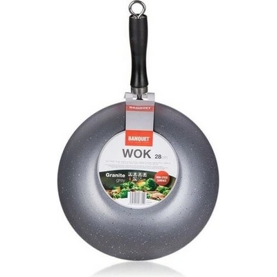 Banquet Hliníková Wok Granite 28 cm