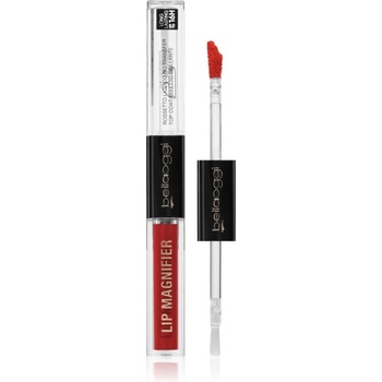 bellaoggi Lip Magnifier дълготрайно червило и гланц за устни 2 в 1 цвят Poppy Red 2.7ml