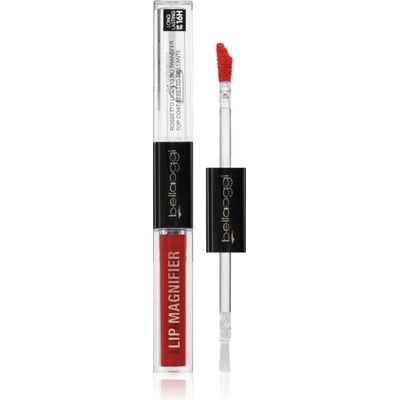 bellaoggi Lip Magnifier дълготрайно червило и гланц за устни 2 в 1 цвят Poppy Red 2.7ml