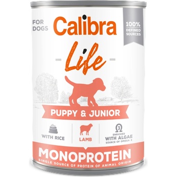 Calibra Dog Life Puppy & Junior Агнешко с ориз 400г