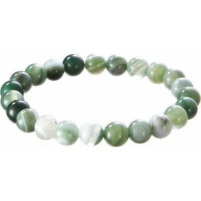 Pavona náramek s minerálními kameny achát zelený 43056.3