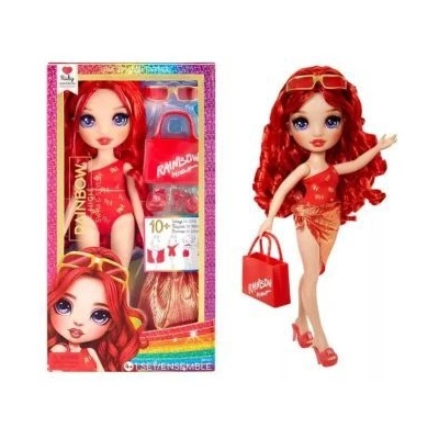 MGA Entertainment Rainbow High: обличане на модна кукла за слънчеви бани - множество