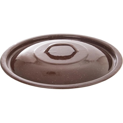 Orion Smaltovaná poklice BROWN na vědro 30cm