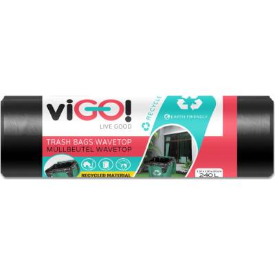 viGO! Eco zavazovací pytle 240 l 10ks 40 µm černé