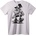 NOONEBRAND Тениска Брадат скейтборист - XXS, White