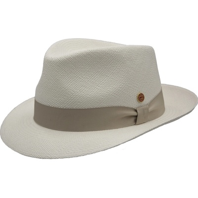 Mayser Maleo panamský klobouk trilby bílý béžová stuha