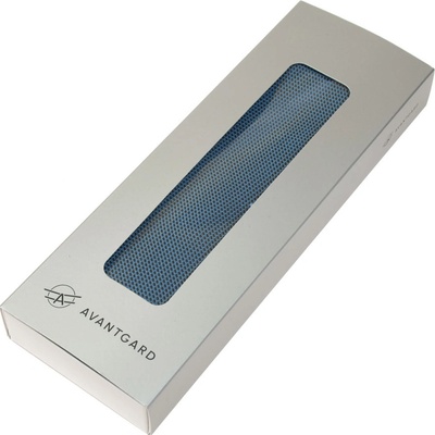 Avantgard Dárková krabička s průhledem na kravatu 930-21 Stříbrná s logem Avantgard