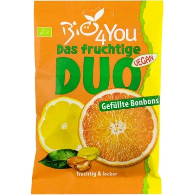 Bio4You Ovocné bonbónypomeranč a citron 75 g