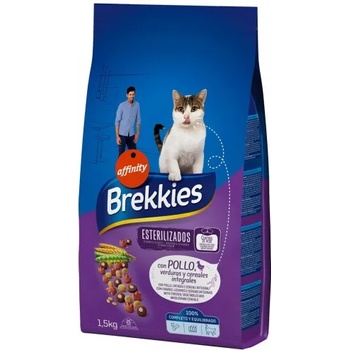 Affinity Brekkies Cat Sterilized - пиле и зеленчуци, храна за кастрирани котки над 1 година, Испания - 1, 5 кг