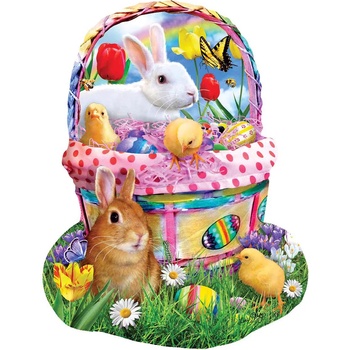 SunsOut - Puzzle Lori Schory - Bunny's Easter Basket - 1 000 piese