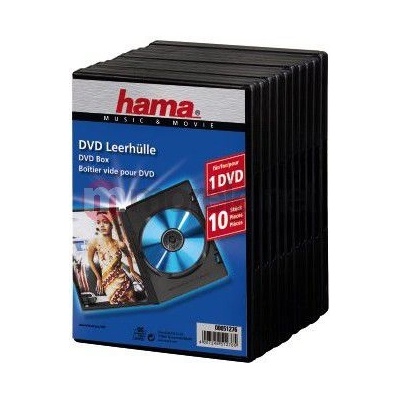 Hama 00051276 кутия за оптични дискове Калъф за бижута 1 дискове Черен (51276) (51276)