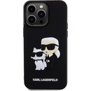 Karl Lagerfeld 3D Rubber Karl and Choupette iPhone 13 Pro Max čierne