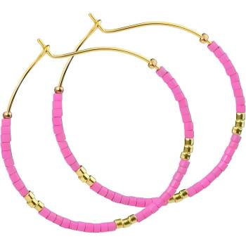 HARAHU Обеци ne-29873 - Розови kp29873 (ne-29873)