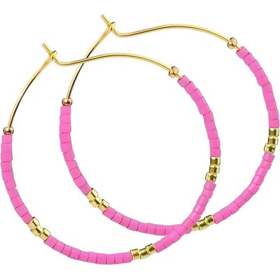 HARAHU Обеци ne-29873 - Розови kp29873 (ne-29873)