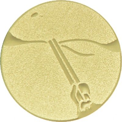 Emblém střílení hliněných holubů zlato 50 mm