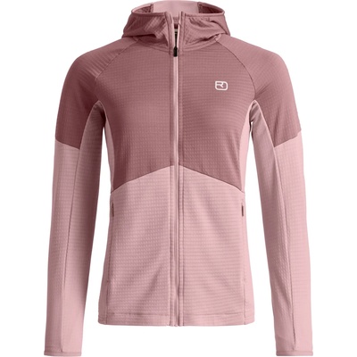 Ortovox Дамско вълнено яке Ortovox Women's Fleece Light Grid Hoody Fleece jacket - Dawn Rose (105-7299-0112)