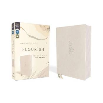 Flourish: The NIV Bible for Women, Cloth Over Board, Cream, Comfort Print