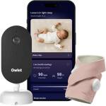Owlet Умен чорап със сензор Owlet Dream Duo - С камера Dream Sight, Dusty Rose (PSR3NWDIN) - ozone Бебефон