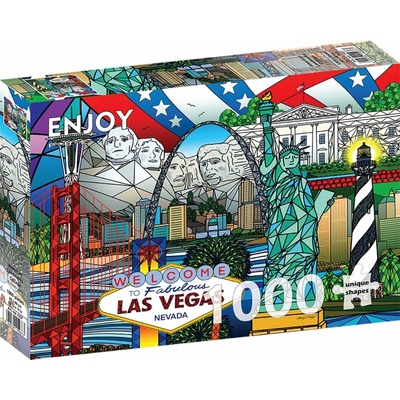 Enjoy American Landmarks Collage 1000 dielov