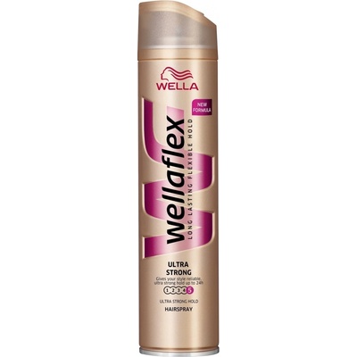 Wella Wellaflex lak na vlasy 4-Ultra růžový 250 ml