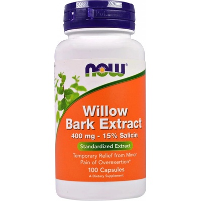 Now Foods Foods Willow Bark Extract extrakt z vrby 400 mg 100 kapslí