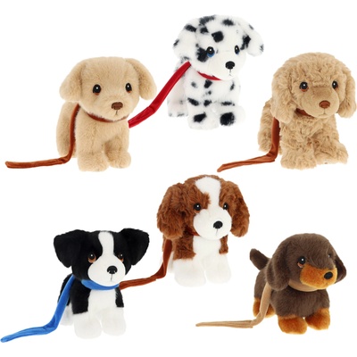 Keel Toys Плюшена играчка Keel Toys Keeleco - Куче на каишка, 14 cm, асортимент (SE3805)