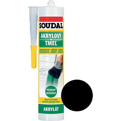Soudal Akrylátový tmel 280 ml čierna