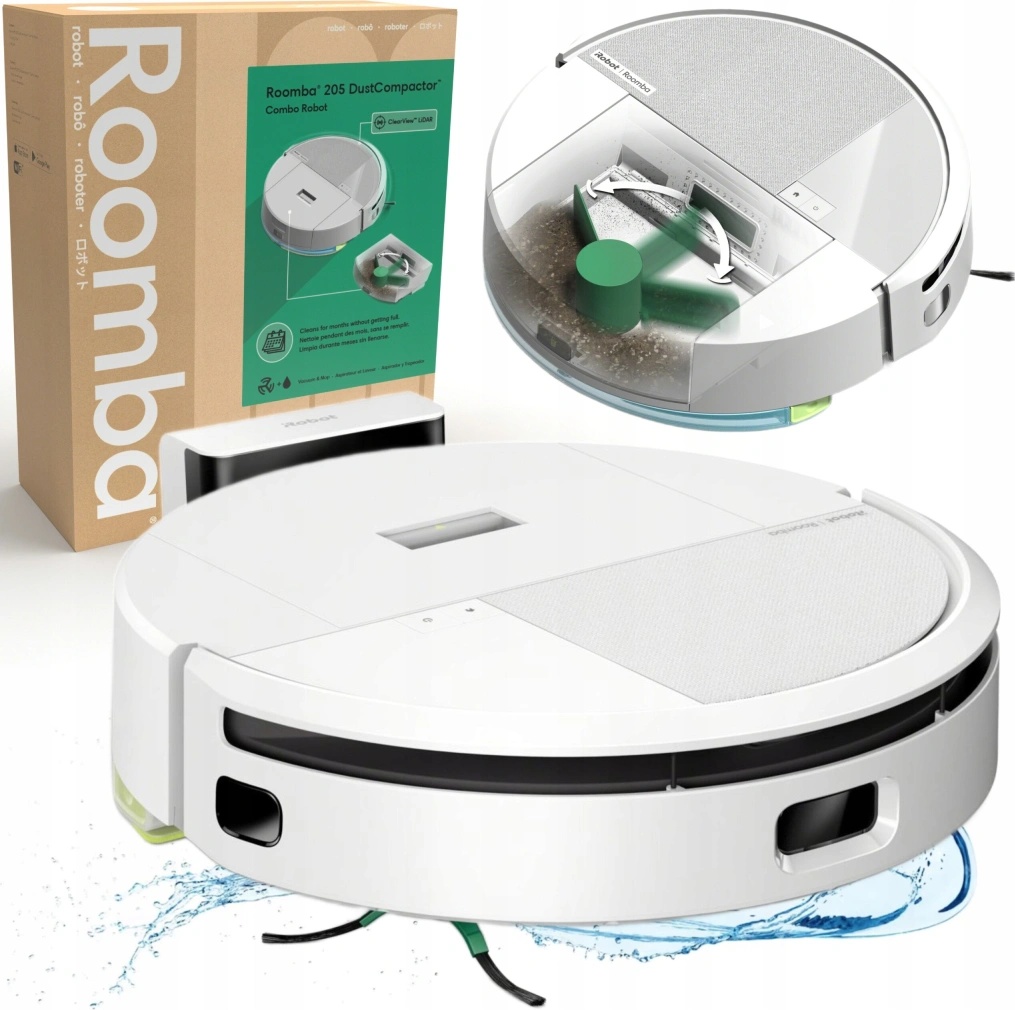 iRobot Roomba 205 DustCompactor Combo white od 224 € - Heureka.sk
