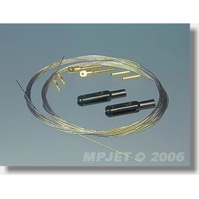 MP Jet 2302 Oceľové lano 0,5 mm s koncovkami 2 m 2 ks