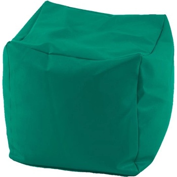 Pufrelax Пуф, 130л. , Табуретка Куб XL - Panama Smarald, Перящ се калъф, Водоустойчив, Пълнеж от Полистиролни перли