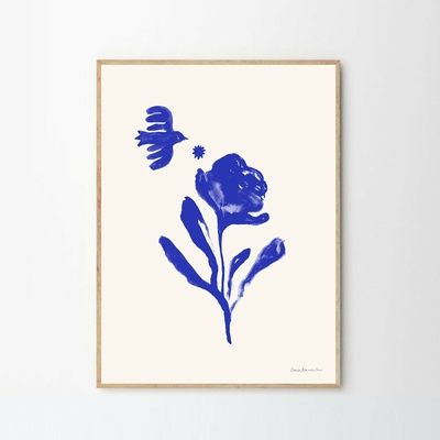 Moikka Plagát Blue Lady by Stine Belden Røed 50x70cm