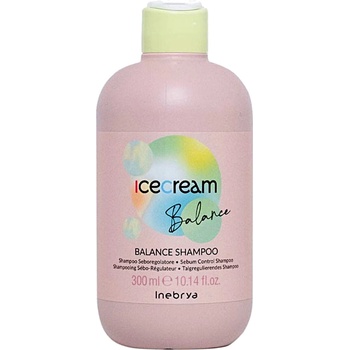 Inebrya Ice Cream Balance šampón na reguláciu kožného mazu Sebum Regulating Shampoo for Oily Hair and Scalps 300 ml