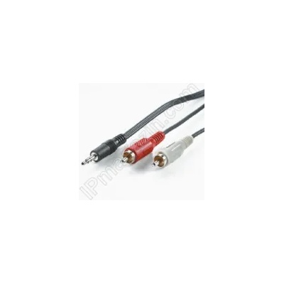 Аудио кабел, стерео жак - 2 чинча, (Stereo jack, 2 RCA), 10m