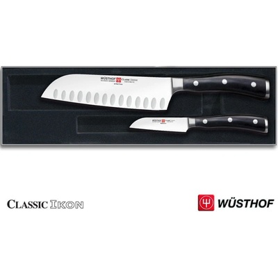 Wusthof Súprava nožov s nožom Santoku Classic Ikon 2 ks