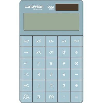 Deli LonGreen калкулатор EM412, (12007267)