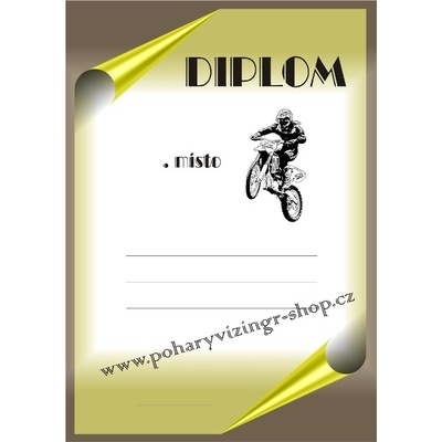 VIZINGR Motokros diplom A4 č.77