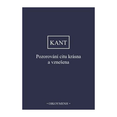 Pozorování citu krásna a vznešena - Immanuel Kant