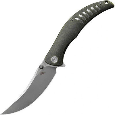 CH knives SULTAN M390 bead blast finish with bronze Ti handle