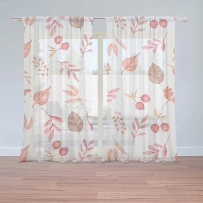 Sablio Záclony Podzimní harmonie: 2ks 150x250cm