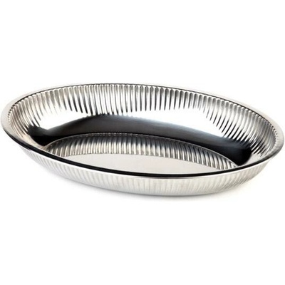 APS Oválný talíř z nerezové oceli 265x185x40 mm 40110