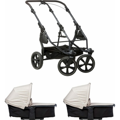 Tfk set duo2 frame 2025 air chamber wheel + carrycot Sand