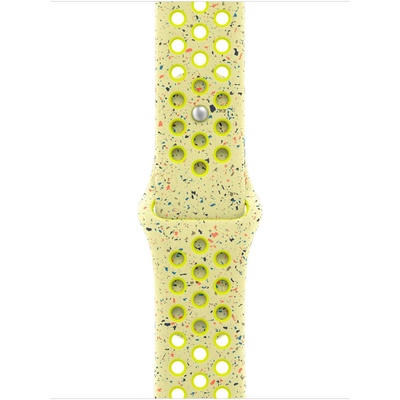 Apple Каишка за Apple Watch 40mm, Nike Sport Band, Volt Splash - M/L (MC1U4ZM/A) (MC1U4ZM/A)